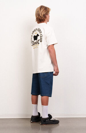 Indigo Wash Slacker Denim Jorts image number 6