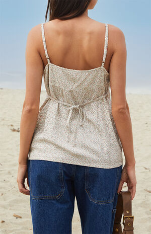 Light Brown Striped Edith Tank Top image number 4