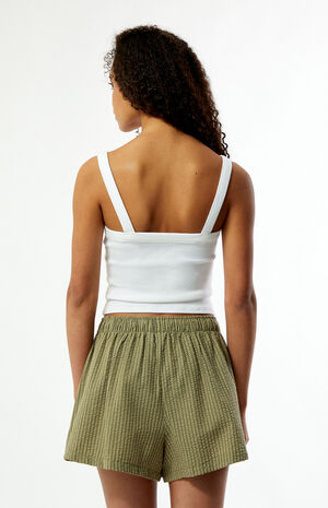 Striped Overswim High Waisted Shorts image number 3