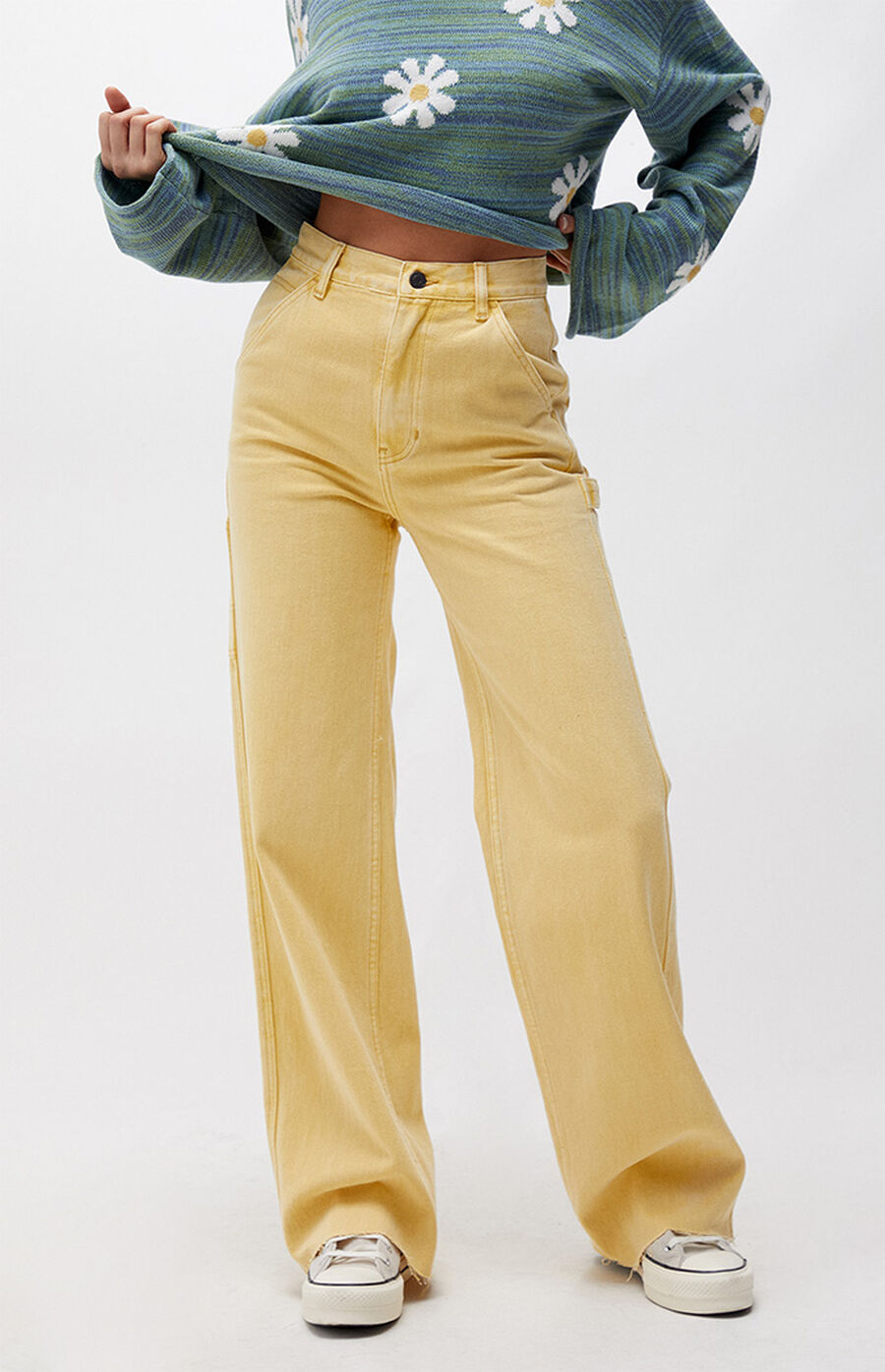 PacSun Honey Ultra High Waisted Fitted Flare Pants PacSun