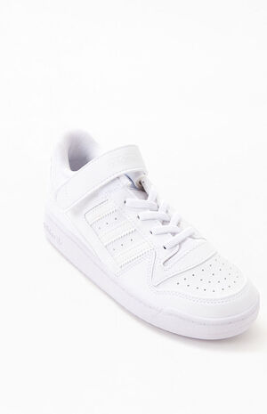 Kids White Forum Low Shoes image number 6