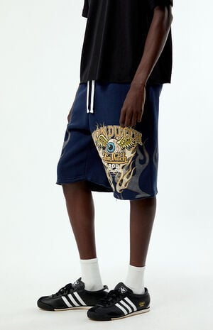 Eyeball Baggy Fleece Sweat Shorts image number 3