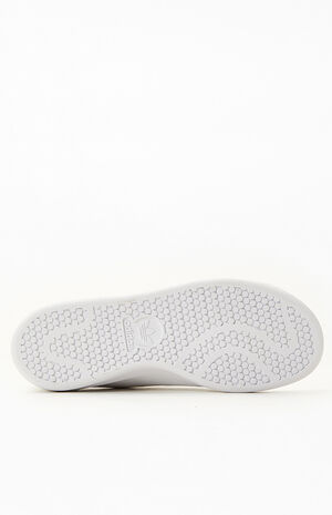 Kids White & Green Stan Smith Shoes image number 4