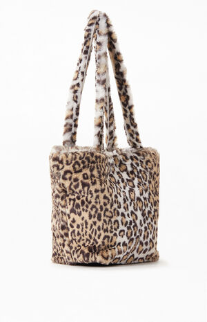 Leopard Faux Fur Bag image number 5