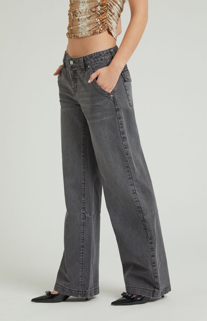 Pacsun Black Low Rise Baggy Pants