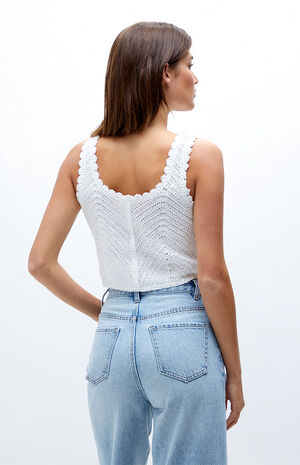 Crochet Woven Tank Top image number 4