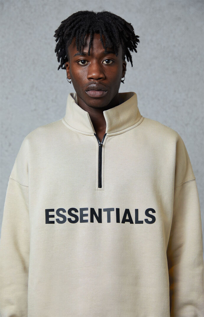 Fear Of God Essentials Half Zip Pullover Hoodie Www Gitigarautha Com