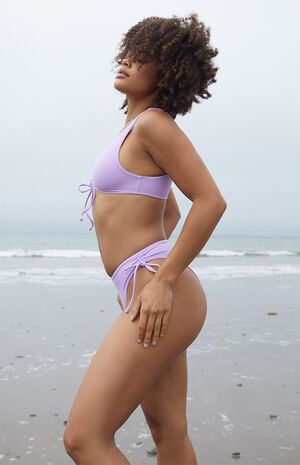 Purple Dakotah Drawstring Bikini Top image number 2