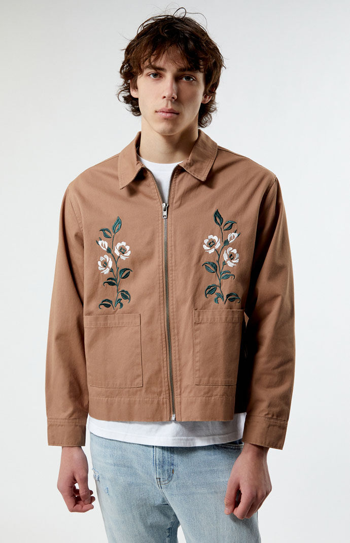 Embroidered jacket mens online