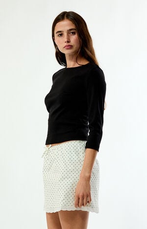 Polka Dot Pull-On Mini Skirt image number 3