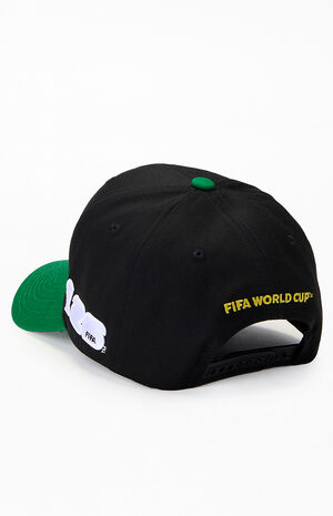 Embroidered Brazil Pro Crown Snapback Hat image number 3