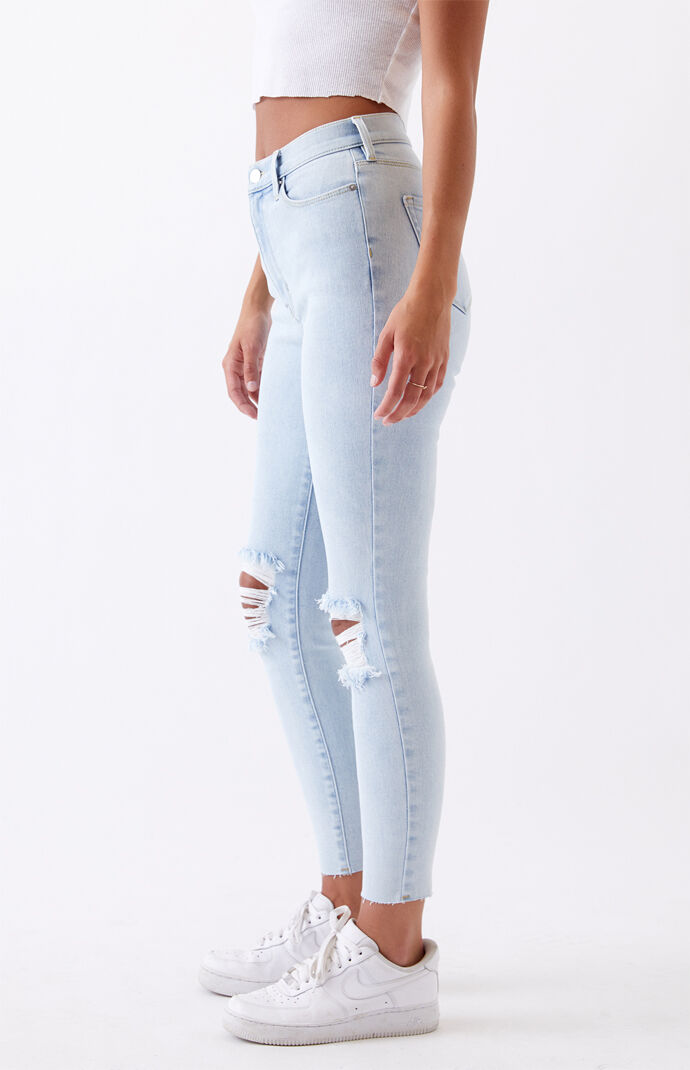 Ripped skinny jeggings cheap