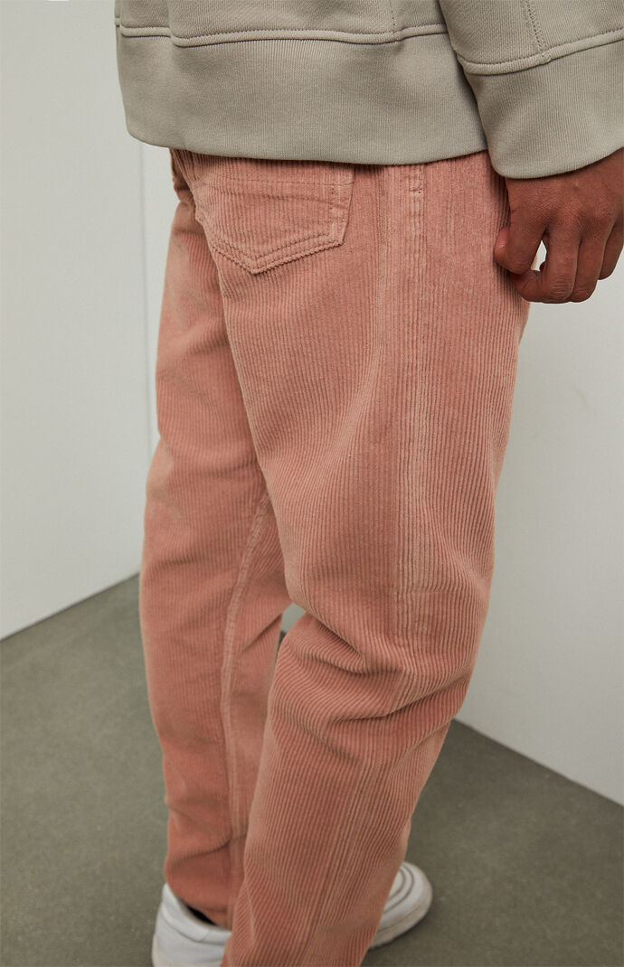 dark pink corduroy pants