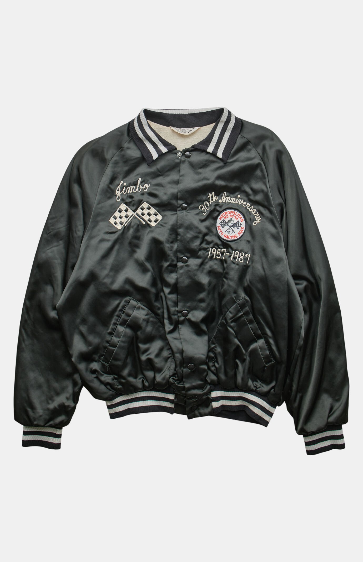 PS VINTAGE 80s Auto Racing Varsity Jacket