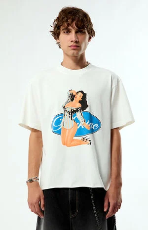Maniac Pinup Cropped T-Shirt image number 1
