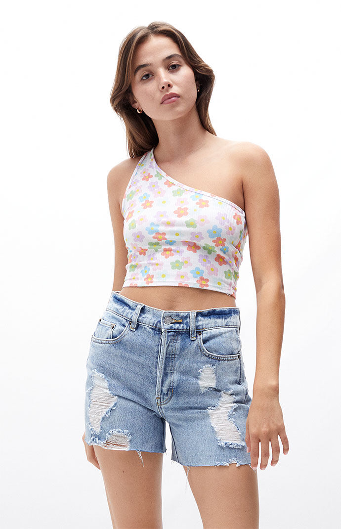 PacSun Upcycled Ripped High Waisted 