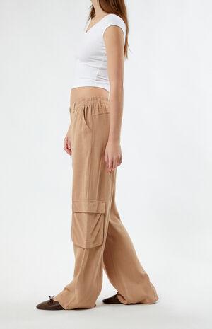 Linen Cargo Pants image number 3