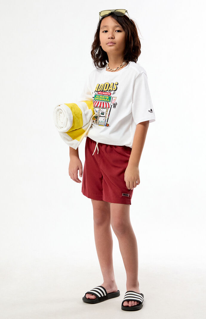 Pacsun Kids Solid 4.5" Swim Trunks