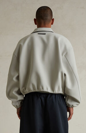 Abbey Stone Bonded Canvas Zip Up Jacket image number 4