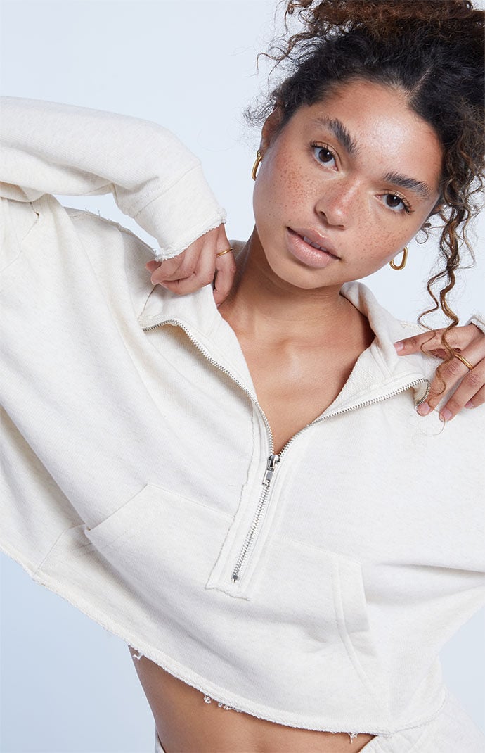 PacSun Surf City Half Zip Sweatshirt PacSun