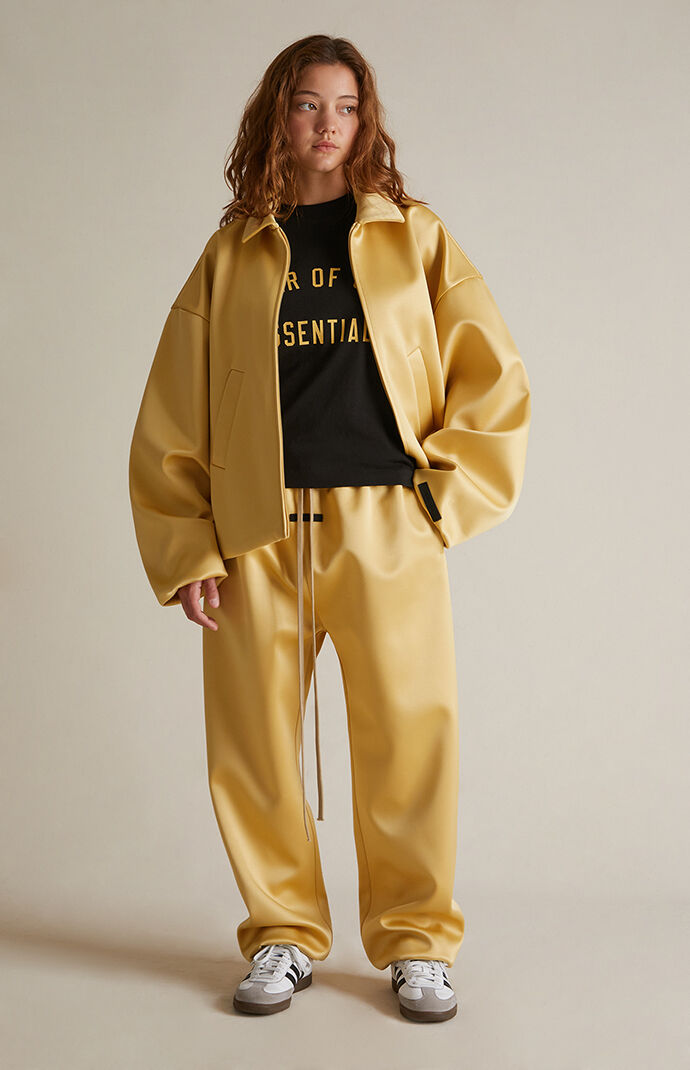 【FOG Essentials】 Women's Amber Satin Bomber Jacket Fear of God Essentials Women's Amber Satin Bomber Jacket