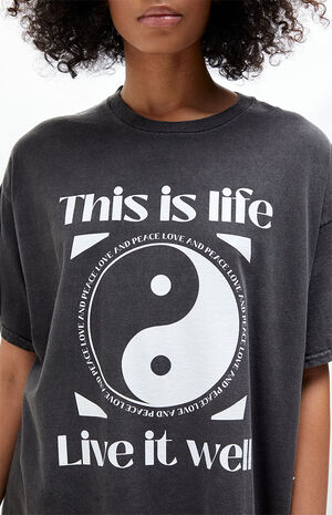 Live Life Oversized T-Shirt image number 2