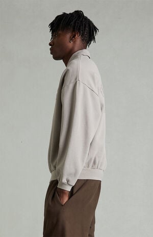 Smoke Grey Classic Polo Sweatshirt image number 3