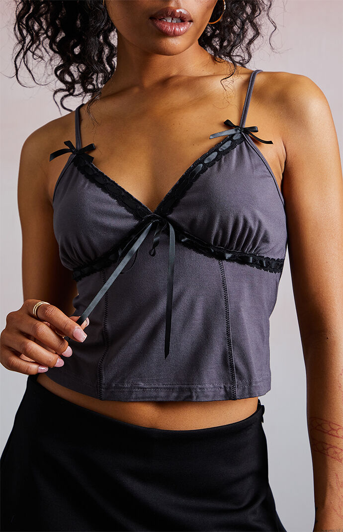 Third Charm Jordan Ribbon V-Neck Tank Top | PacSun
