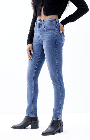 Stretch Dark Indigo Skinny Jeans image number 3