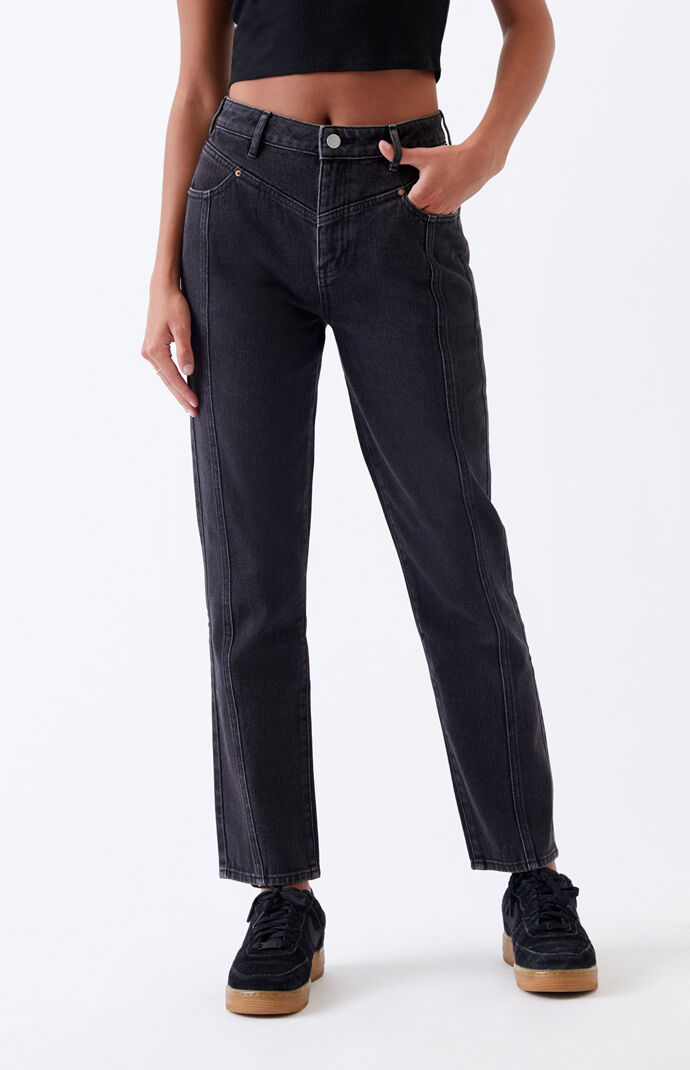 Pacsun mom jeans sales black