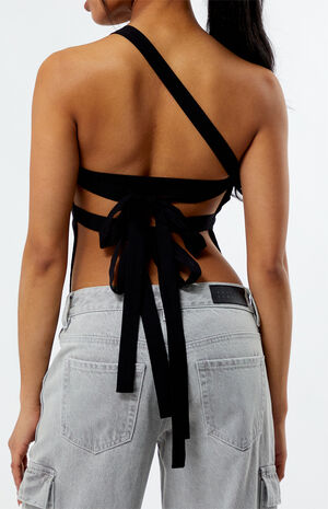 Asymmetrical Tie Back Top image number 4