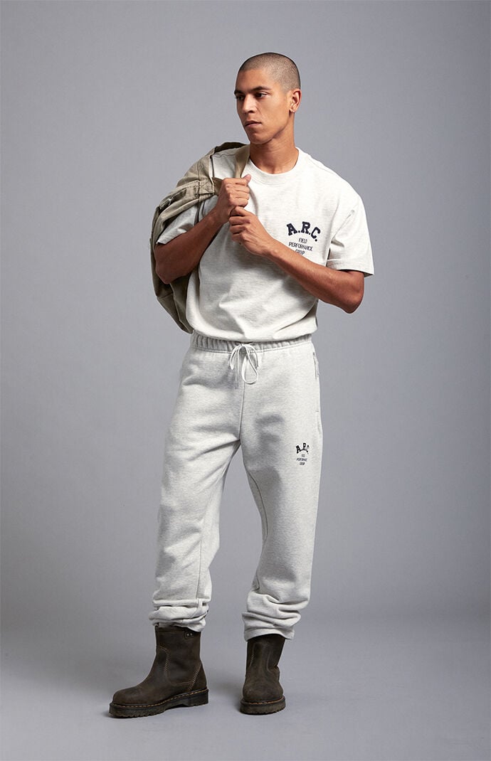 A.R.C. Gray Heavyweight Fleece Baggy Sweatpants