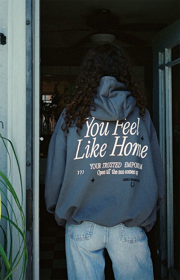 LONELY GHOST You Feel Like Home Hoodie