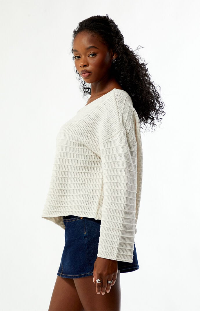 Your Favorite Leni Off-The-Shoulder Sweater