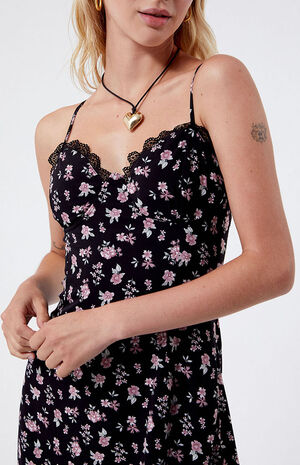 Lace Trim Bustier Mini Dress image number 3