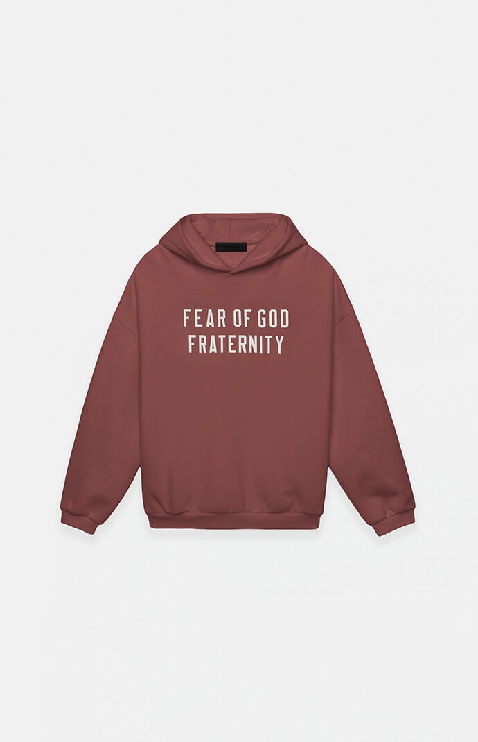 Fear of God Essentials Kids Crimson Heavy Fleece Hoodie | PacSun