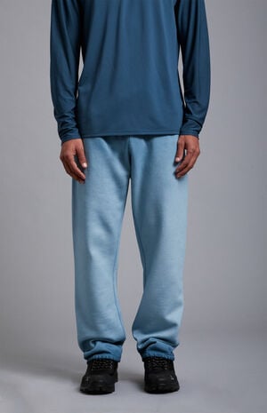 Blue&nbsp;Heavyweight Fleece Baggy Sweatpants image number 2