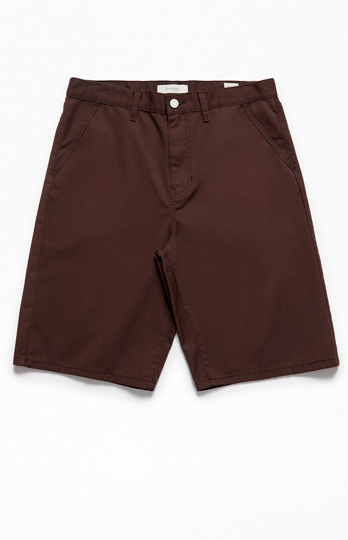 PacSun Brown Extreme Baggy Shorts | PacSun