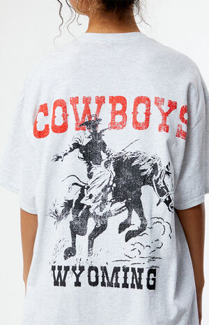 Cowboys Wyoming Oversized T-Shirt image number 2