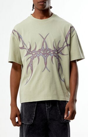 Tan Metallic Cyber T-Shirt image number 2
