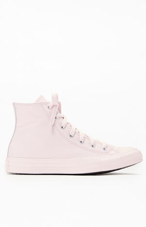Kids Light Pink Chuck Taylor All Star Monochrome High Top Shoes image number 1