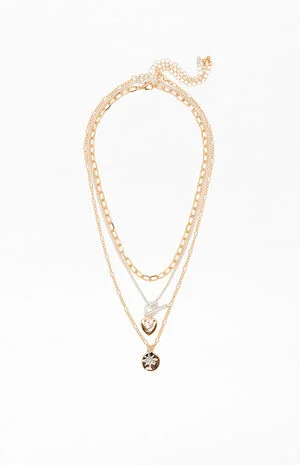 Heart Toggle Layered Necklace image number 1
