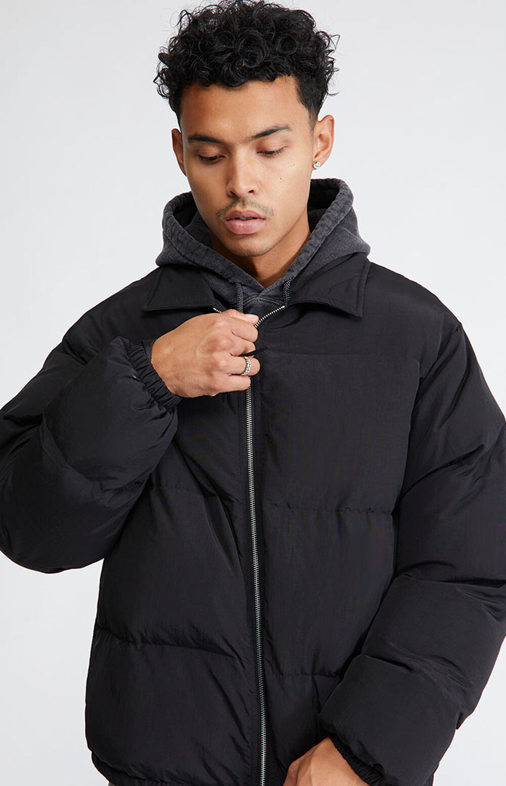 PacSun Coaches Puffer Jacket PacSun