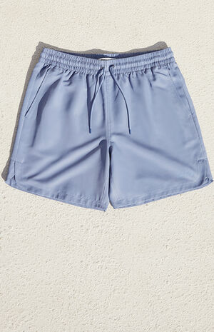 Blue Athletic Volley Shorts image number 1