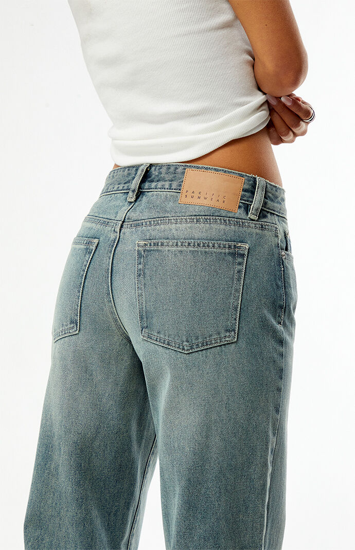 Pacsun Casey Low Rise Baggy Jeans Light Wash