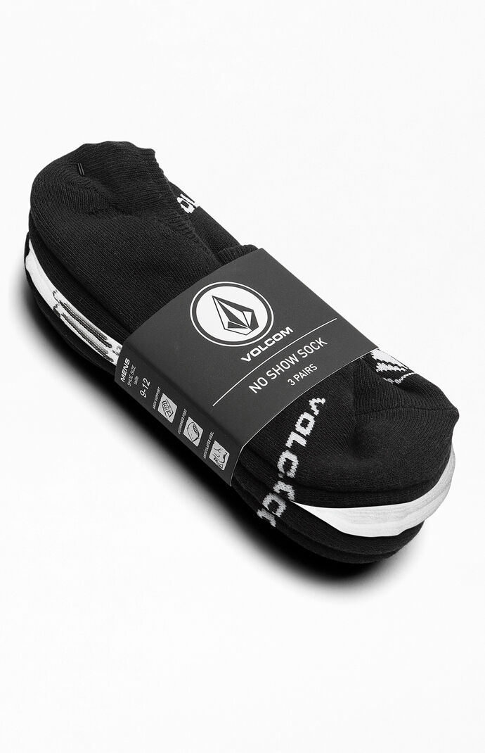3-Pack No Show Socks