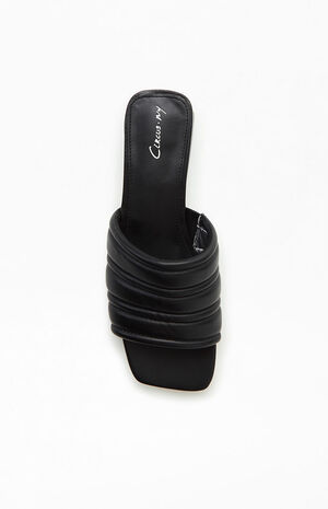 Women's Black Joana Slide Sandals image number 5