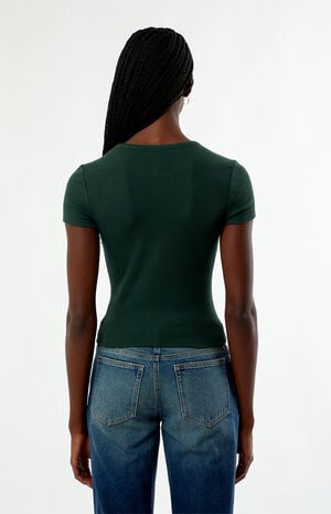 Your Favorite Marci Waffle Knit Crew Neck T-Shirt | PacSun