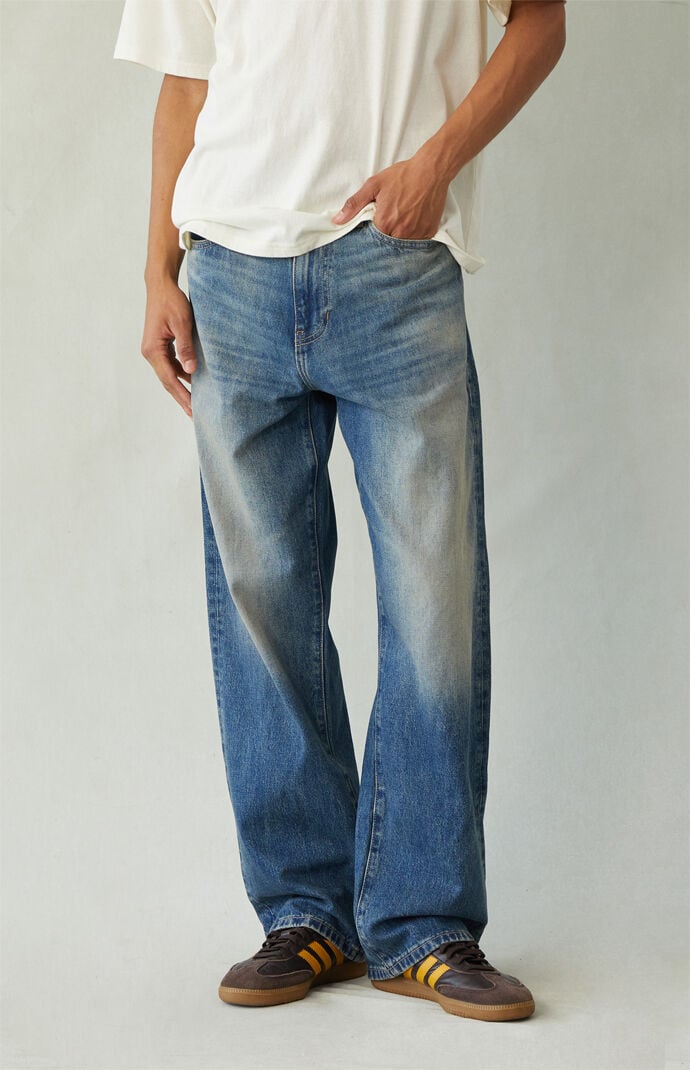 Pacsun Dylan Baggy Jeans Medium Blue Tint