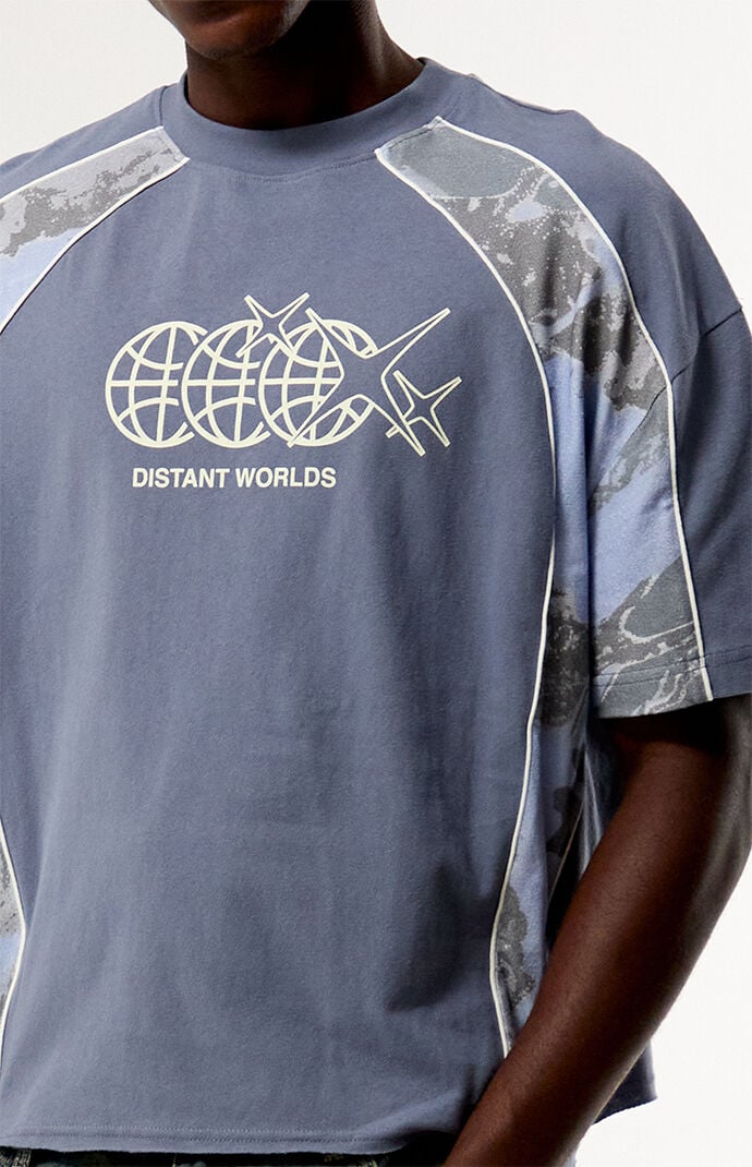Pacsun Distant Worlds Camo Block T-Shirt